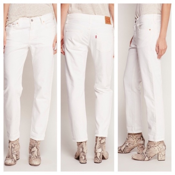 Levi’s 501 CT White Boyfriend Jeans Size * 8/29 * Button Fly Selvedge ct EUC - Picture 10 of 10